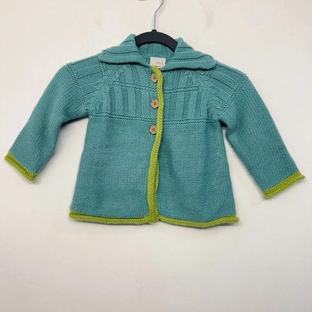 Next Kids Baby Knit Sweater Jacket Coat 2-3 Years Blue‎